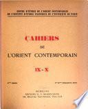 Cahiers de l'Orient contemporain