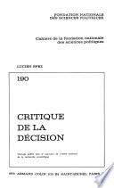 Cahiers de la Fondation nationale des sciences politiques