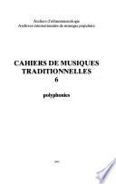 Cahiers de musiques traditionnelles