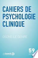 Cahiers de psychologie clinique n° 59