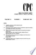 Cahiers de psychologie cognitive