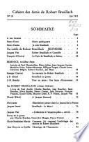 Cahiers des amis de Robert Brasillach