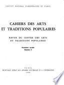 Cahiers des arts et traditions populaires