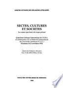 Cahiers des religions africaines