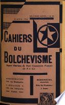 Cahiers du bolchévisme