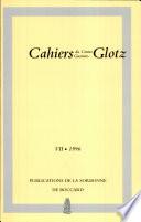 Cahiers du Centre Gustave Glotz