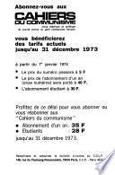 Cahiers du communisme