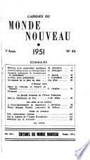 Cahiers du monde nouveau