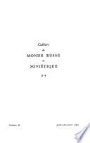 Cahiers du monde russe et soviétique