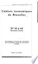 Cahiers Économiques de Bruxelles
