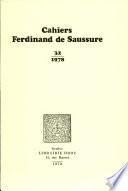 Cahiers Ferdinand de Saussure