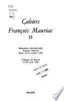 Cahiers François Mauriac