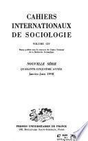 Cahiers internationaux de sociologie