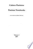 Cahiers Parisiens / Parisian Notebooks, No. 3