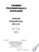 Cahiers philosophiques africains