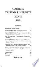 Cahiers Tristan L'Hermite