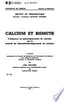 Calcium et bismuth