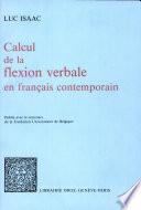 Calcul de la flexion verbale en français contemporain