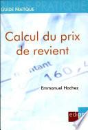 Calcul du prix de revient