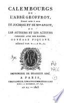 Calembourgs de l'abbé Geoffroy