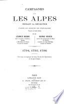 Campagnes dans les Alpes pendant la revolution