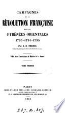 Campagnes de la Révolution française dans les Pyrénées orientales, 1793, 1794, 1795