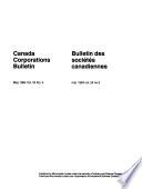 Canada Corporations Bulletin
