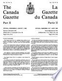 Canada Gazette