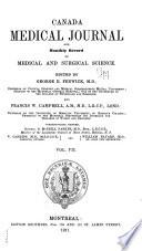 Canada Medical Journal and Monthly Record of Medical and Surgical Science