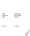 Canada Supreme Court Reports