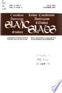 Canadian - American Slavic Studies