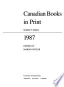 Canadian Books in Print