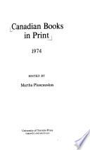 Canadian Books in Print
