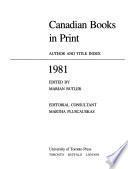 Canadian Books in Print
