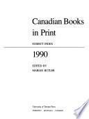 Canadian Books in Print