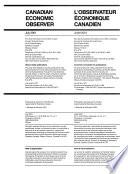 Canadian Economic Observer