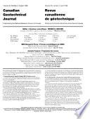 Canadian Geotechnical Journal