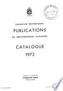 Canadian Government Publications Catalogue