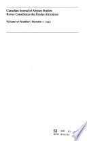 Canadian Journal of African Studies
