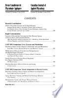 Canadian Journal of Applied Physiology