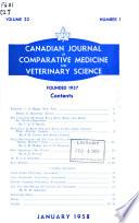 Canadian Journal of Comparative Medicine and Veterinary Science