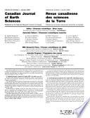 Canadian Journal of Earth Sciences