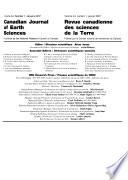Canadian Journal of Earth Sciences