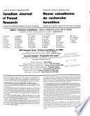 Canadian Journal of Forest Research