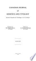 Canadian Journal of Genetics and Cytology