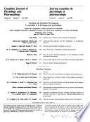 Canadian Journal of Physiology and Pharmacology