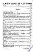 Canadian Journal of Plant Science