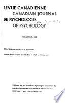 Canadian Journal of Psychology