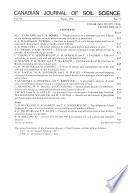 Canadian Journal of Soil Science