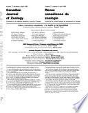Canadian Journal of Zoology